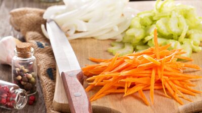mirepoix vegetables chopped