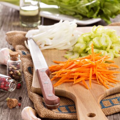 mirepoix vegetables chopped