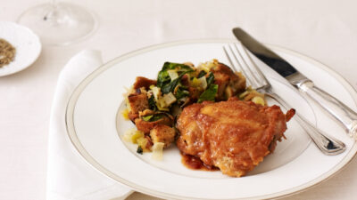 Date and Honey Glazed Chicken Thighs
