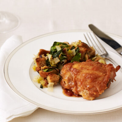 Date and Honey Glazed Chicken Thighs