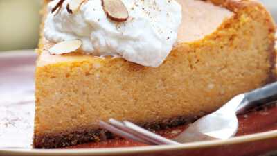 decadent pumpkin cheesecake