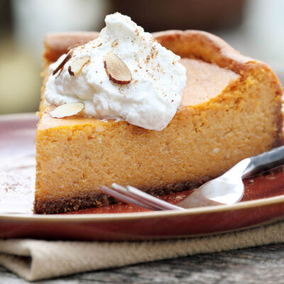decadent pumpkin cheesecake