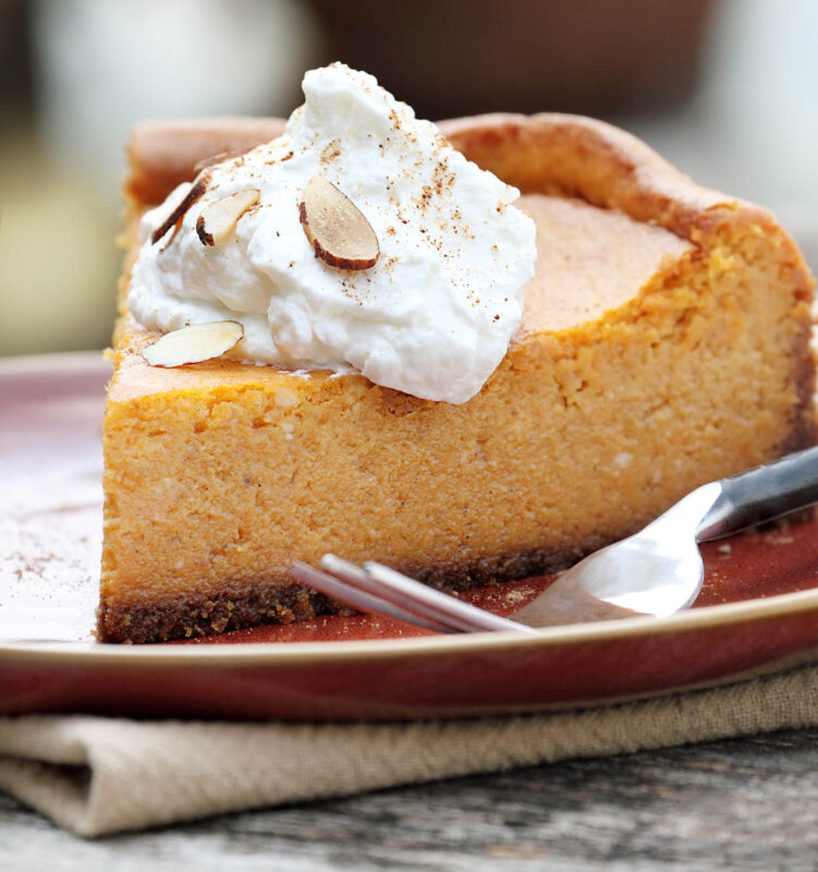 decadent pumpkin cheesecake