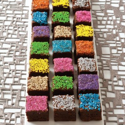 Decorated non dairy Brownie Bites