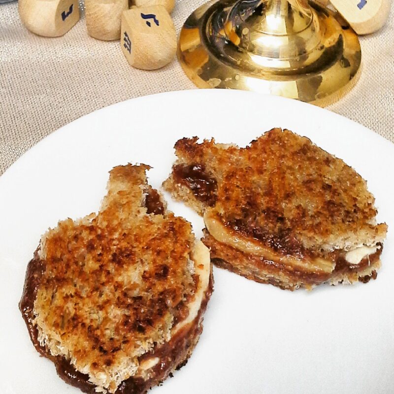 nutella dreidel sandwiches