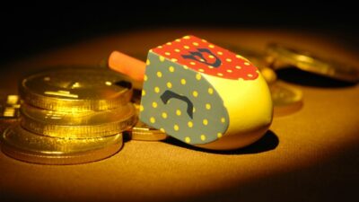 dreidels and gelt