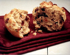 Dried Cranberry Oat Muffin