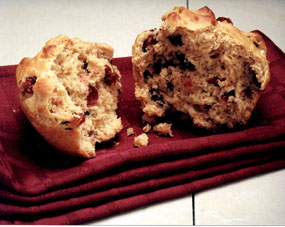 Dried Cranberry Oat Muffin