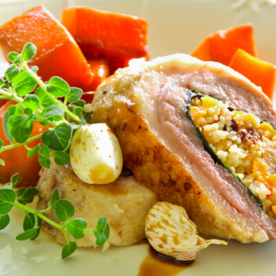 duck breasts + honey pumpkin