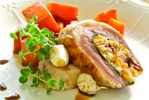 duck breasts + honey pumpkin
