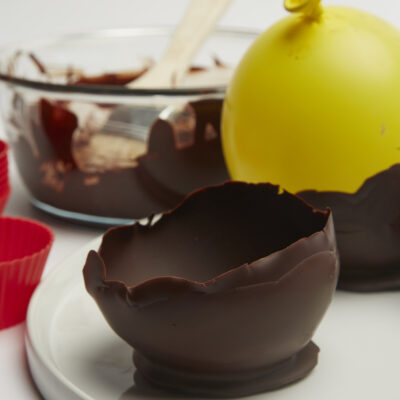 Edible chocolate bowls