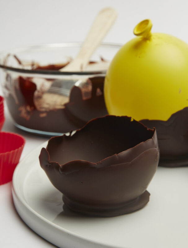 Edible chocolate bowls
