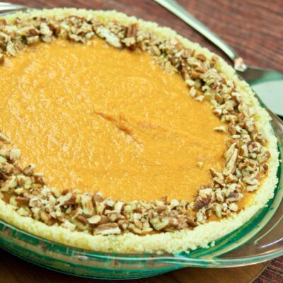 Eggless No Bake Pumpkin Pie
