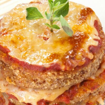 Eggplant Parmesan Stacks