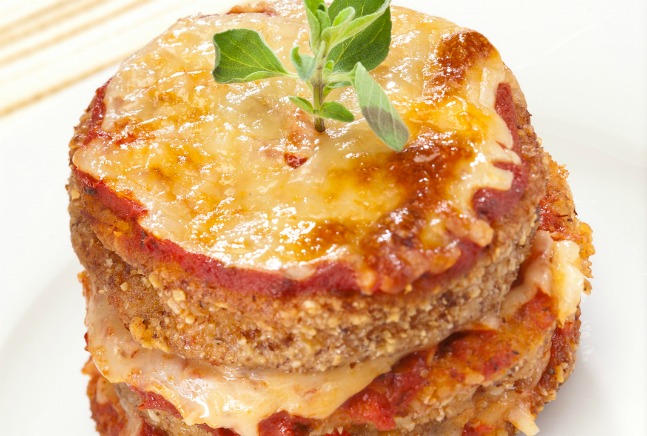 Eggplant Parmesan Stacks