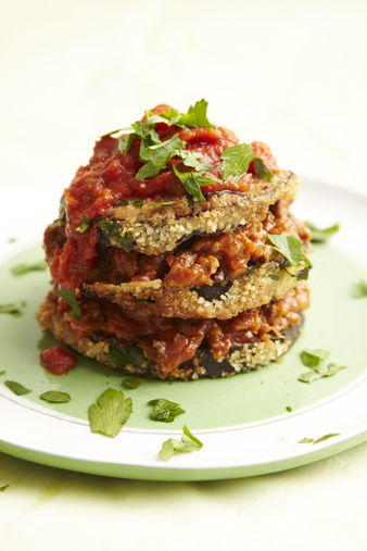 Eggplant Tomato Stacks