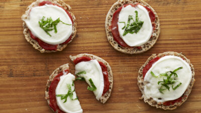 English Muffin Margherita Pizza