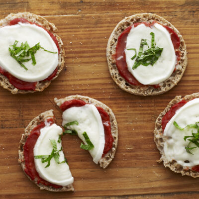 English Muffin Margherita Pizza
