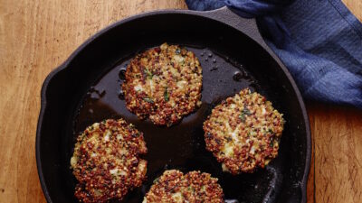 Fennel Quinoa Patties for Breakfast, Lunch Dinner or Snack