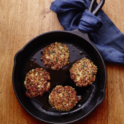 Fennel Quinoa Patties for Breakfast, Lunch Dinner or Snack