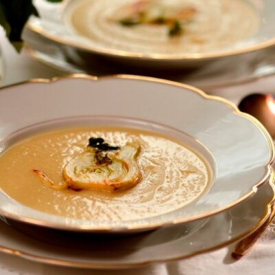 Fennel soup wide
