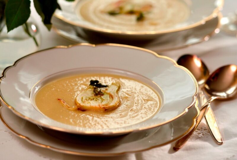 Fennel soup wide