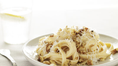 fettucine w_ pumpkin sauce