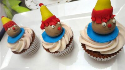 Fig Cupcake with Pomegranate Frosting
