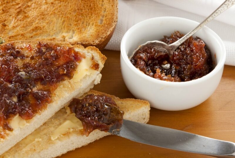 Fig Jam and Goat Cheese Grilled Sandwich