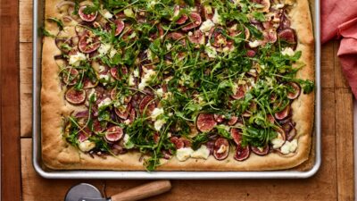 Fig Goat Cheese Rye Pizza