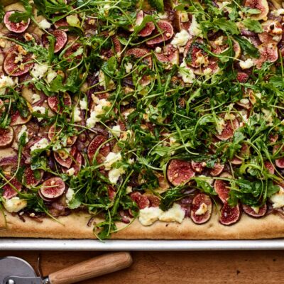 Fig Goat Cheese Rye Pizza