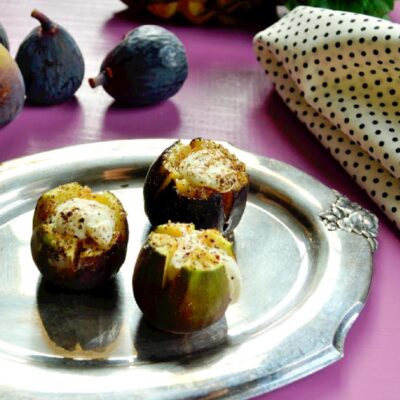 Figs Stuffed with Goat Cheese and Honey