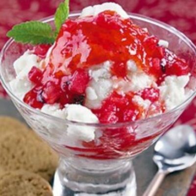 Fire and Ice Cream- Watermelon Pepper Jelly Sundaes