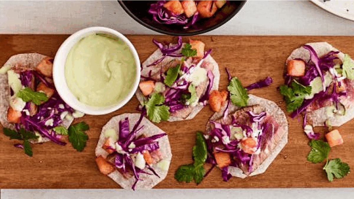 tuna jicama tacos