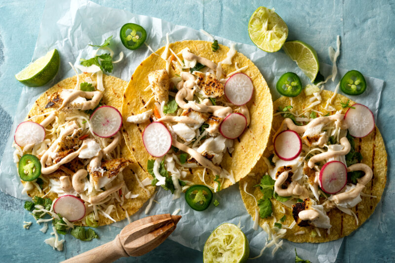 Fish Tacos with Chipotle Mayo