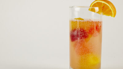 colored ice cubes made of fruit juices meant for a gorgeous cocktail