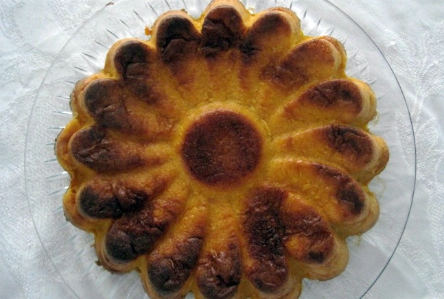Flower Shaped Squash Kugel
