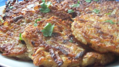 French Onion Potato Latkes