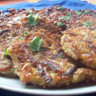 French Onion Potato Latkes