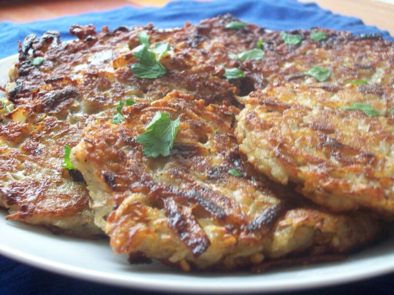 French Onion Potato Latkes