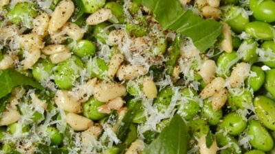 Fresh Fava Salad