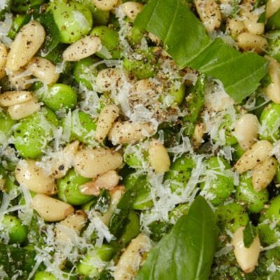 Fresh Fava Salad