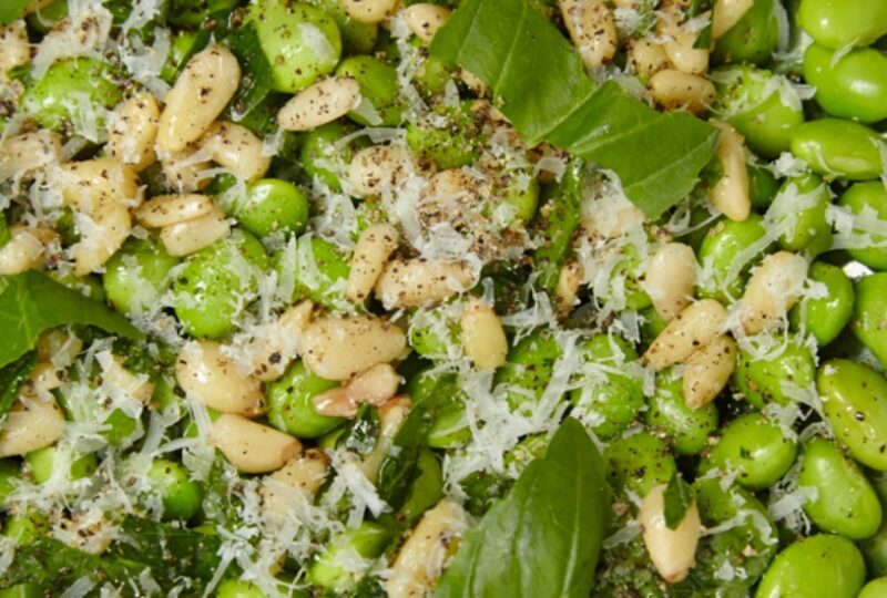 Fresh Fava Salad