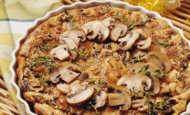 Fresh Mushroom Clafout