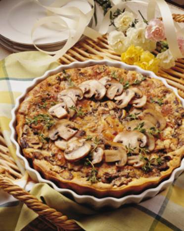 Fresh Mushroom Clafout