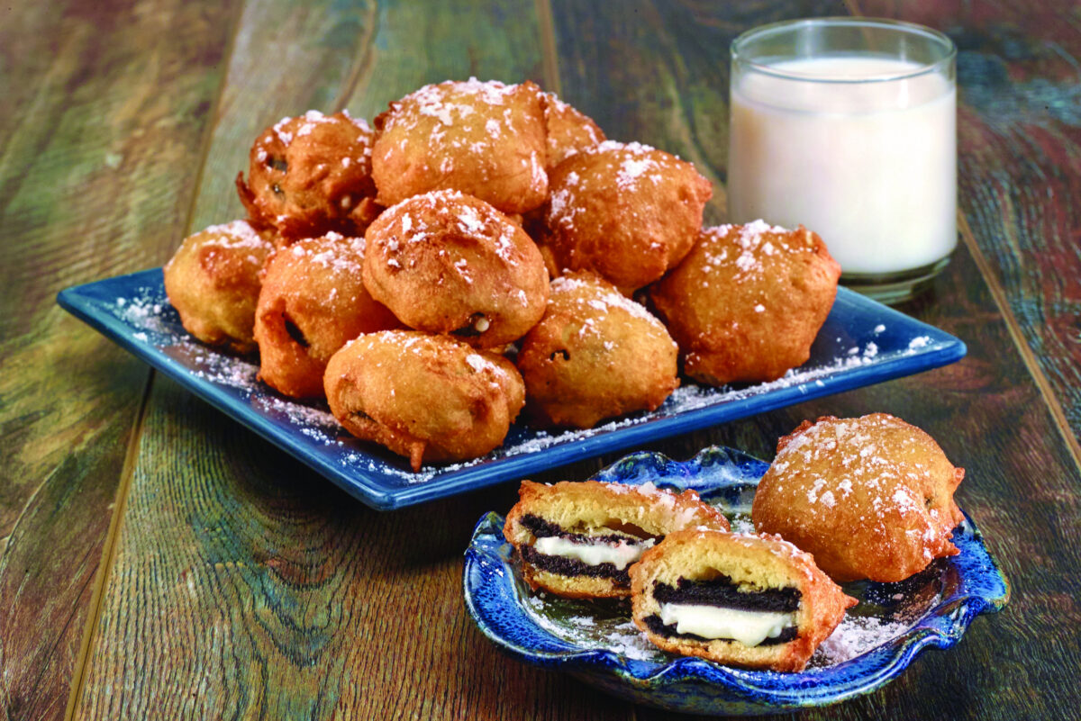 Deep Fried Double Cr&egrave;me Chocolate Sandwich Cookies