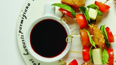 Fried Provolone-Tomato Skewers