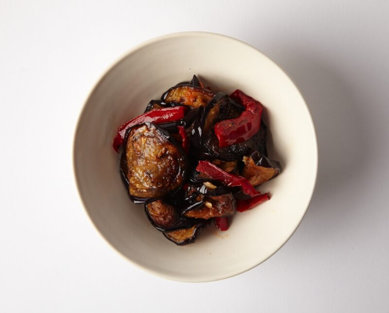 fried eggplant salad