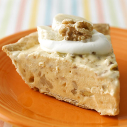 Frozen Banana Walnut Toffee Pie
