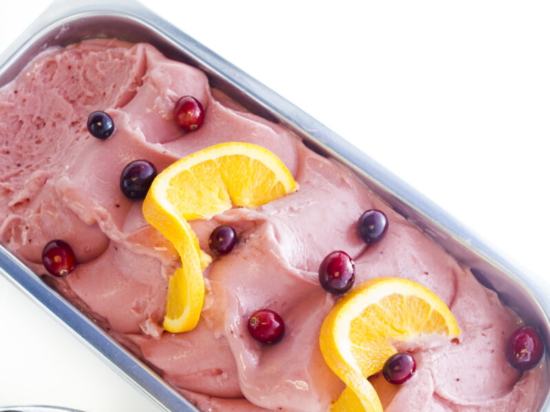 frozen cranberry dessert